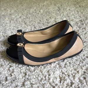 Michael Kors Black and Tan flats - timeless and elegant